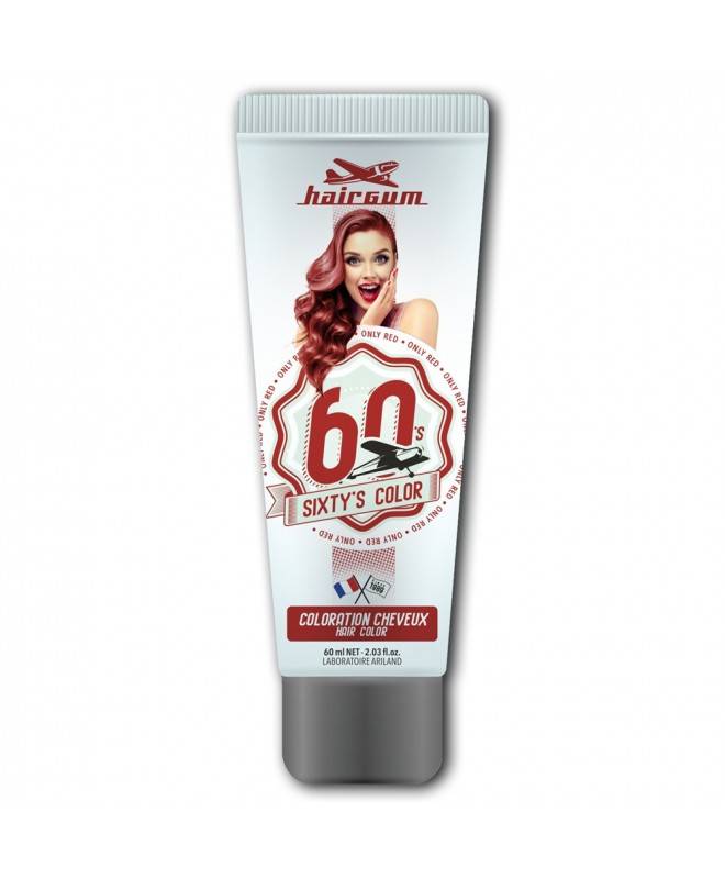 Hairgum Sixty's Color Hajszínező Only Red 60 ml