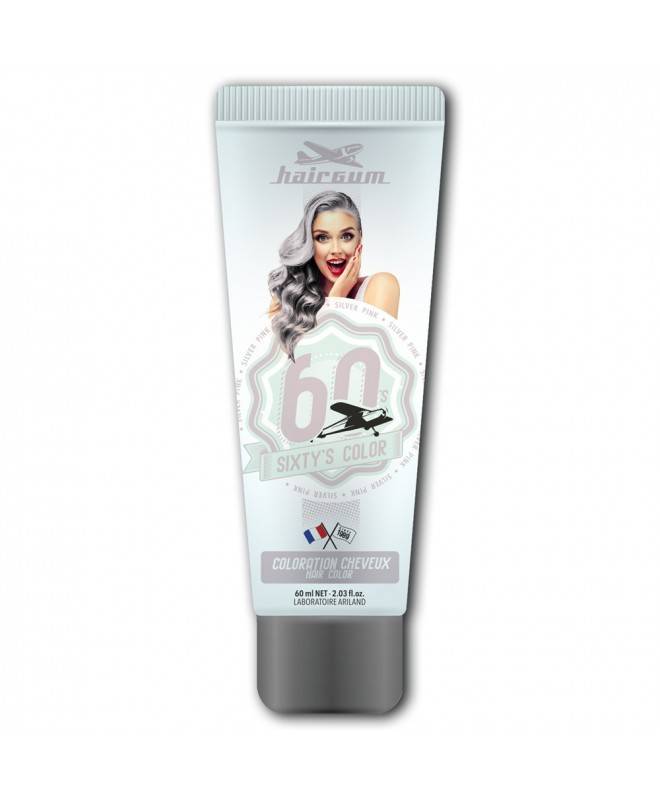 Hairgum Sixty's Color Hajszínező Silver Pink 60 ml