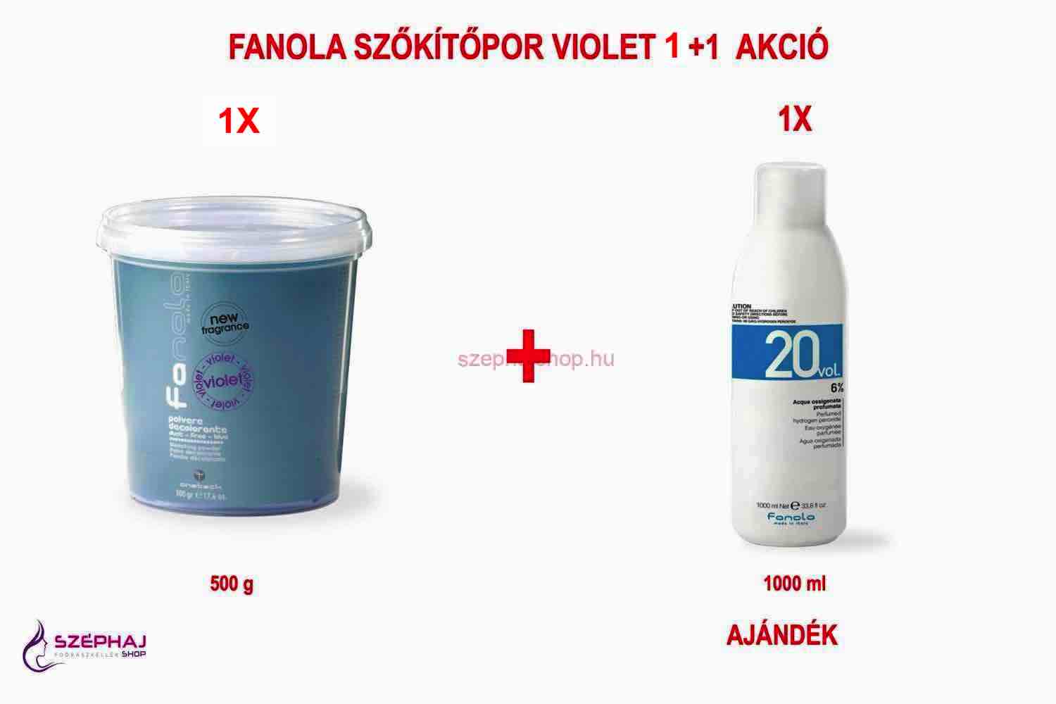 FA09-VIOLET FANOLA Bleach Powder Violet 500 g 1+1 AKCIÓ