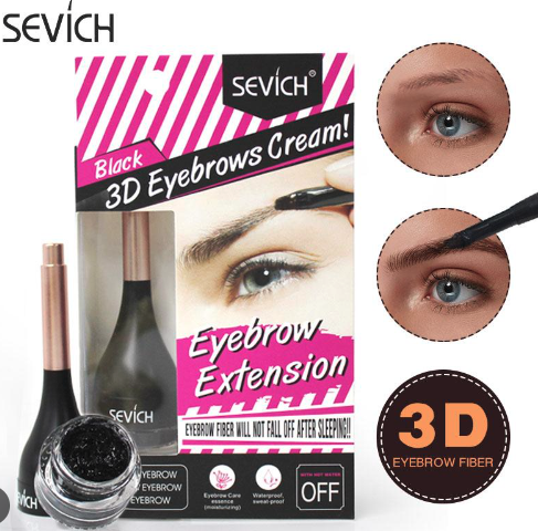 Sevich 3D eyebrow cream szemöldök formázó fekete 3g