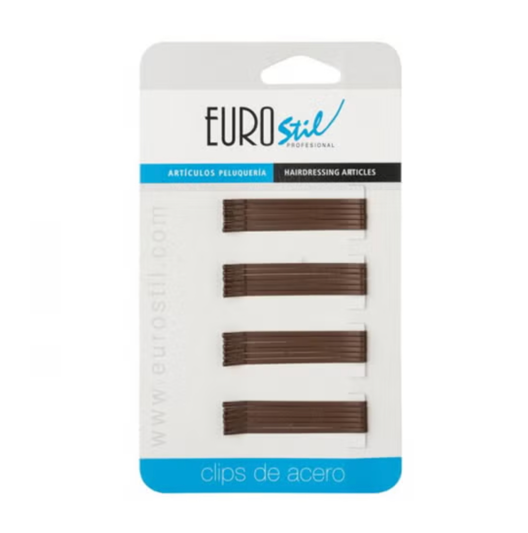 Eurostil Hullámcsatt Matt Barna 5 cm egyenes 24db/csomag 04484/69