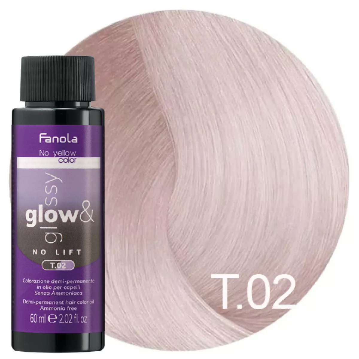 Fanola No Yellow Glow & Glossy Toner T.02 60 ml