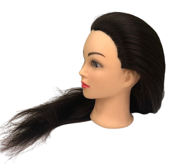 TOTO Hair Company SOFIA szemléltetőfej 100% emberi haj 55cm barna szín 800050