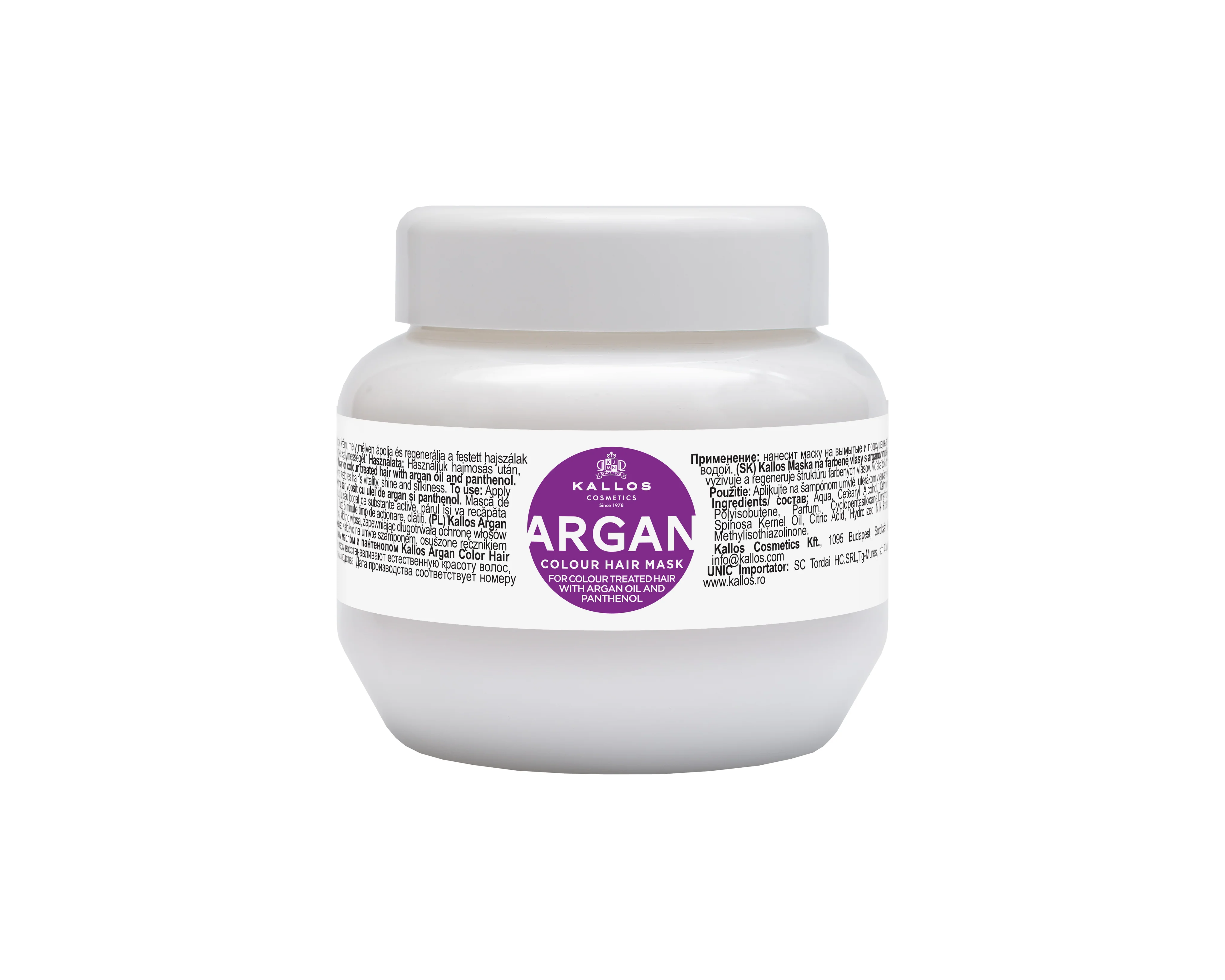 KALLOS Cosmetics KJMN ARGAN Colour Hair Mask 275 ml