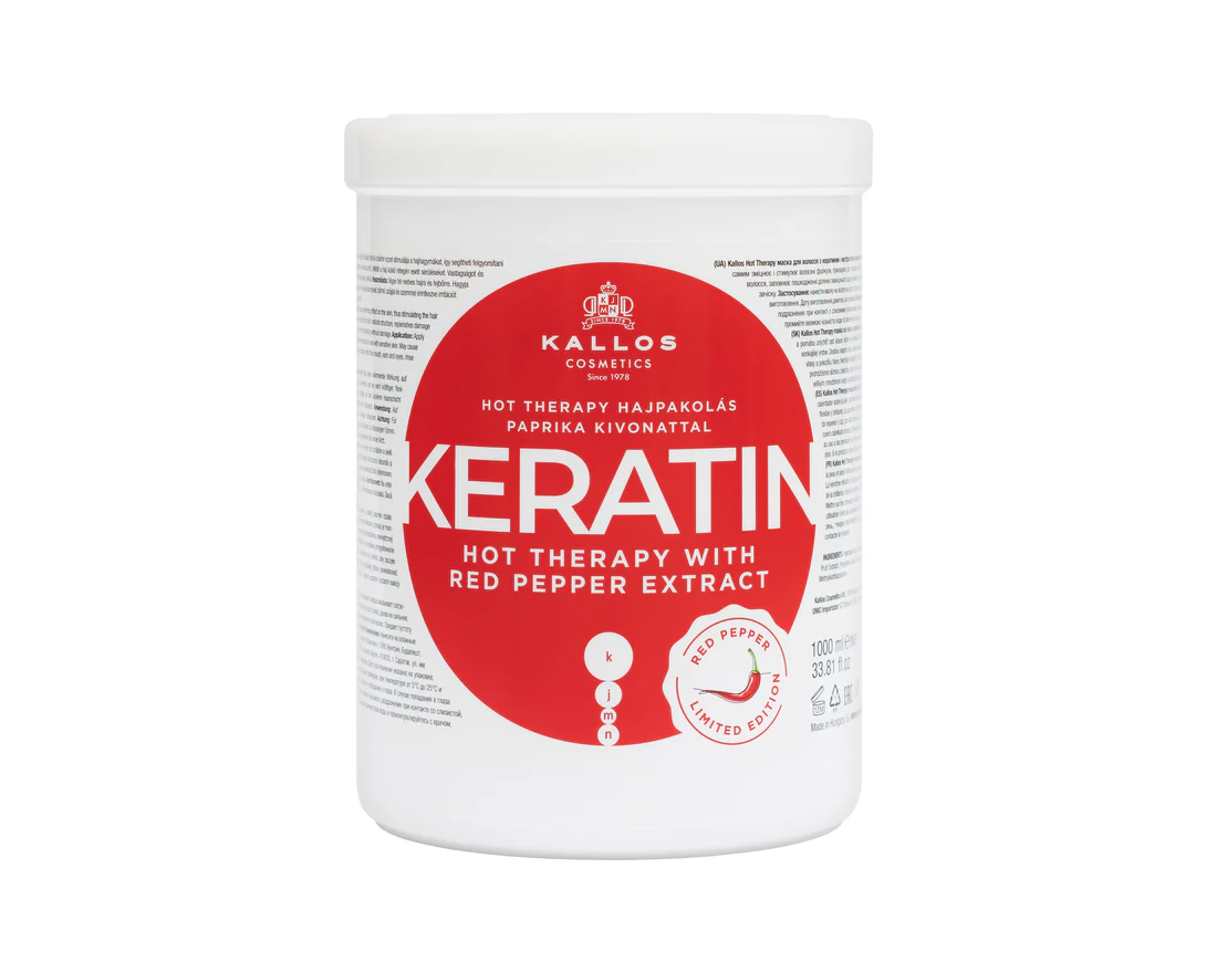 KJMN Hot Therapy hajpakoló krém keratinnal és paprika kivonattal 1000 ml
