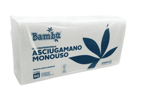 Bambú Asciugamano Monouso 60 db – Prémium bambusz papírtörlő 60 db (40 × 70 cm)