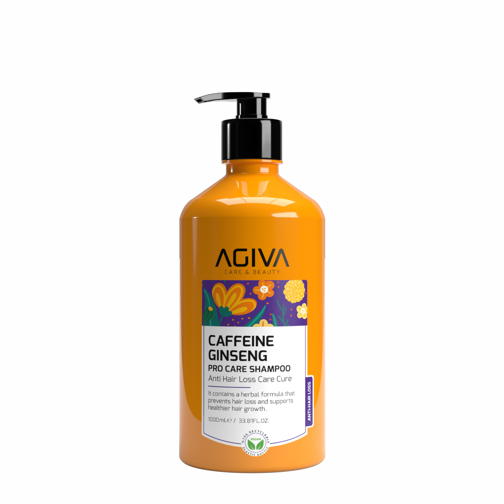 AGIVA CAFFEINE GINSENG Pro Care Shampoo 1000 ml