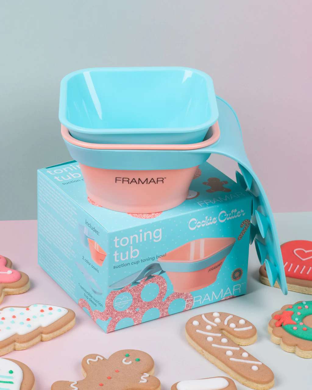 FRAMAR Toning Tub Cookie Cutter - festőtál tapadókorongokkal CB-TUB-CUT
