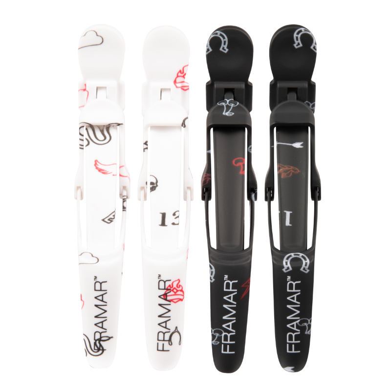 FRAMAR GET LUCKY Gator Grips hajcsipesz színes (4 db)