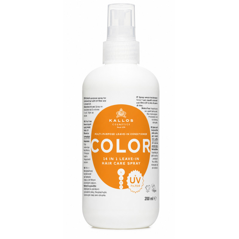 KJMN Color 14 in 1 Hajban Maradó Hajápoló Spray UV védelemmel 200 ml