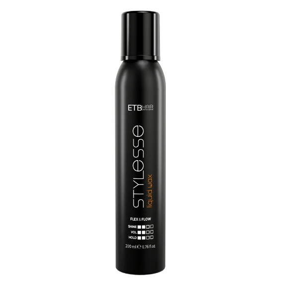 ETB Hair Stylesse Flex & Flow Prémium Folyékony Hajformázó Wax Spray, 200 ml