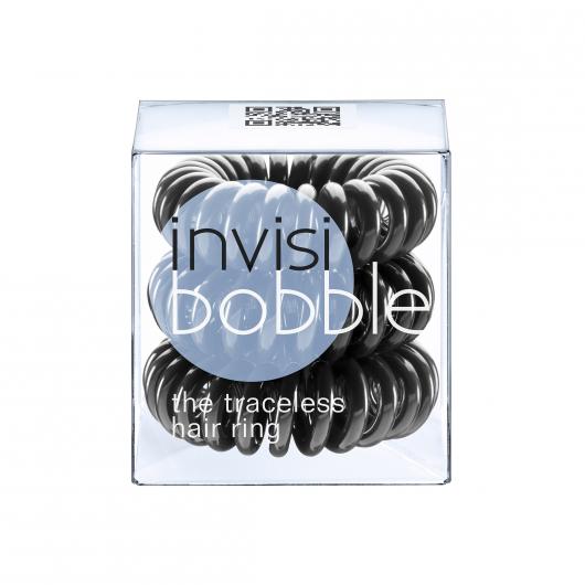 InvisiBobble spirál hajgumi 3 db (True Black - fekete)