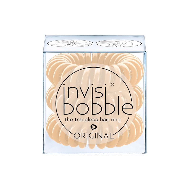 InvisiBobble spirál hajgumi 3 db (To be or nude to be - Nude)