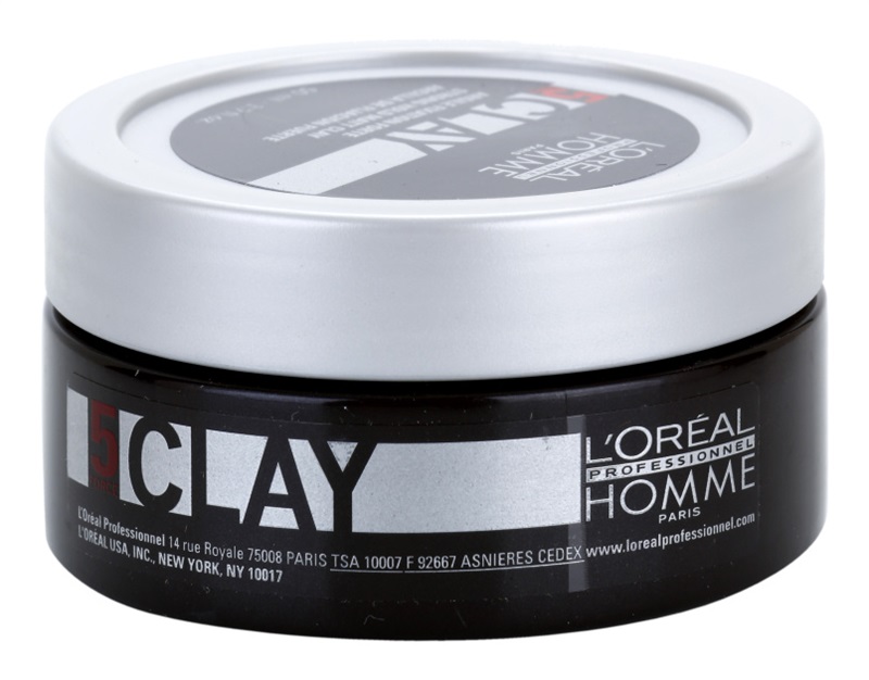 L'ORÉAL Professionnel Homme 5 Force Clay Strong Hold Matt Clay 50 ml