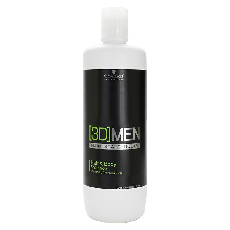 Schwarzkopf Professional [3D]MEN Hair & Body Shampoo 1000 ml