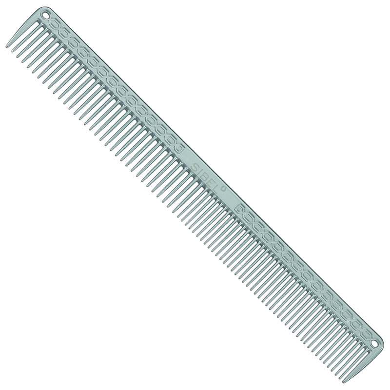 SIBEL BARBER alumínium hajvágó fésű LARGE 21 cm (ezüst)