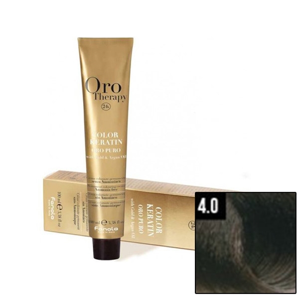 FANOLA ORO Therapy 24K Ammonia Free Permanent Color 4.0 100 ml