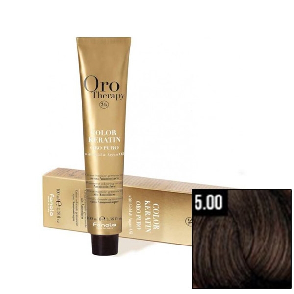 FANOLA ORO Therapy 24K Ammonia Free Permanent Color 5.00 100 ml