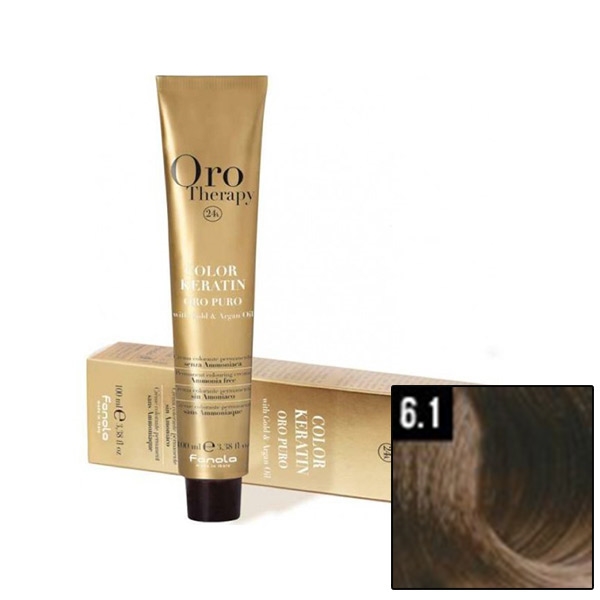 FANOLA ORO Therapy 24K Ammonia Free Permanent Color 6.1 100 ml