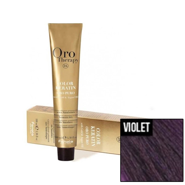 FANOLA ORO Therapy 24K Ammonia Free Permanent Color Korrektor VIOLET 100 ml