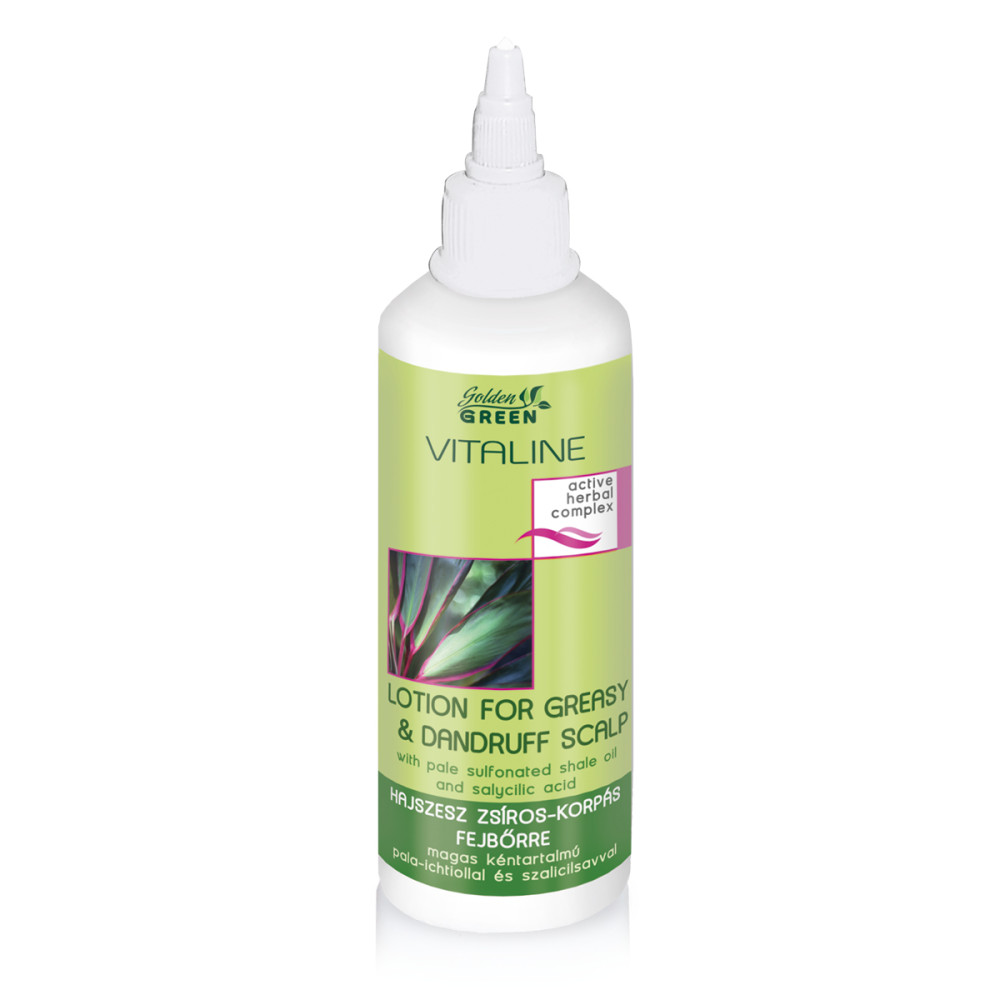 GOLDEN GREEN Vitaline Hajszesz Zsíros-Korpás Fejbőrre 125 ml