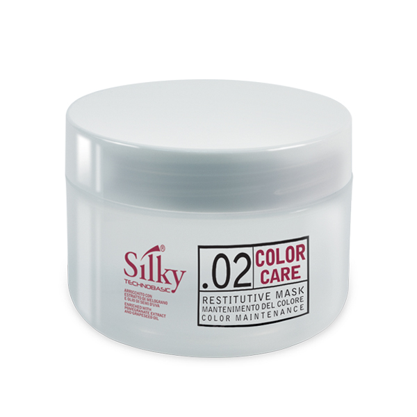 Silky COLOR CARE Restitutive Mask - színvédő, újraépítő pakolás 250 ml