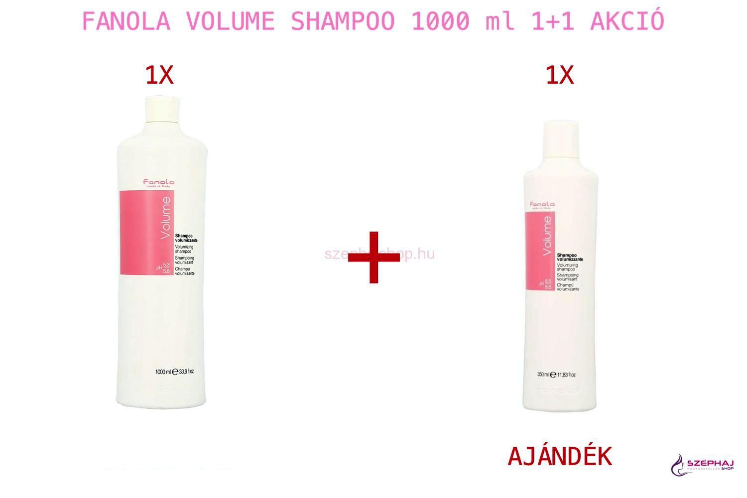 FANOLA Volume Shampoo 1000 ml 1+1 AKCIÓ
