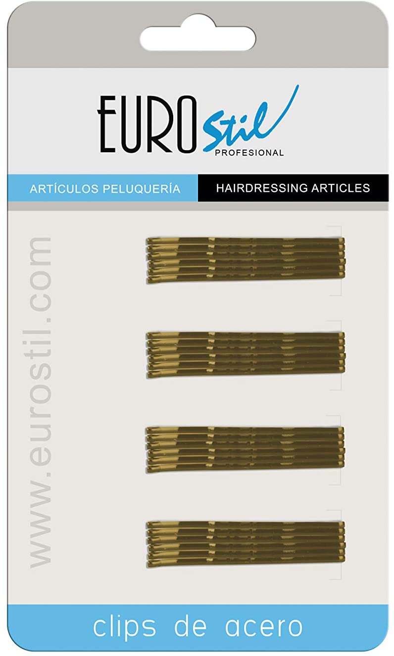 Eurostil Hullámcsatt Bronz 5 cm egyenes 24db/csomag 01609