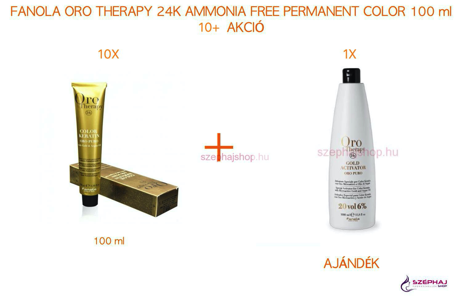 FANOLA ORO Therapy 24K Ammonia Free Permanent Color 100 ml 10+ AKCIÓ