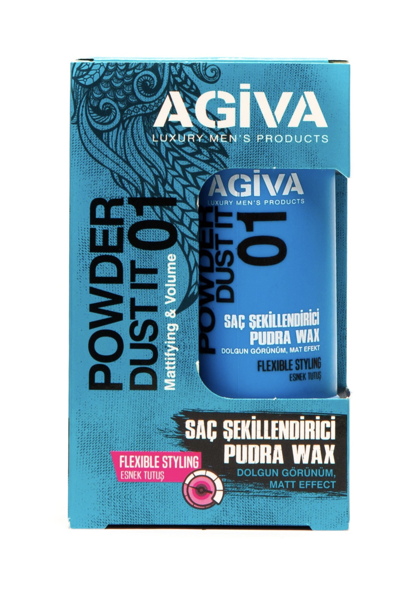 AGIVA Hair Styling Powder Wax 01 Blue Flexible Hold 20g