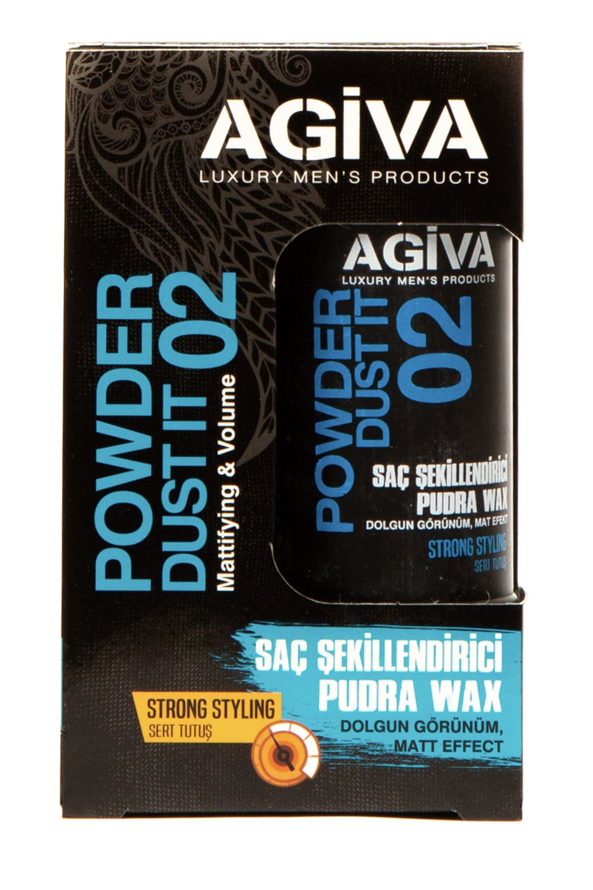 AGIVA Hair Styling Powder Wax 02 Black Strong Hold 20g