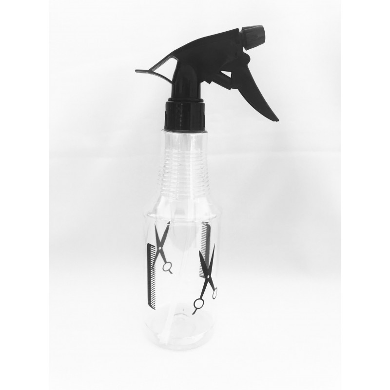 Vízpermetező flakon nagy (olló-fésű mintás) 300 ml A-37