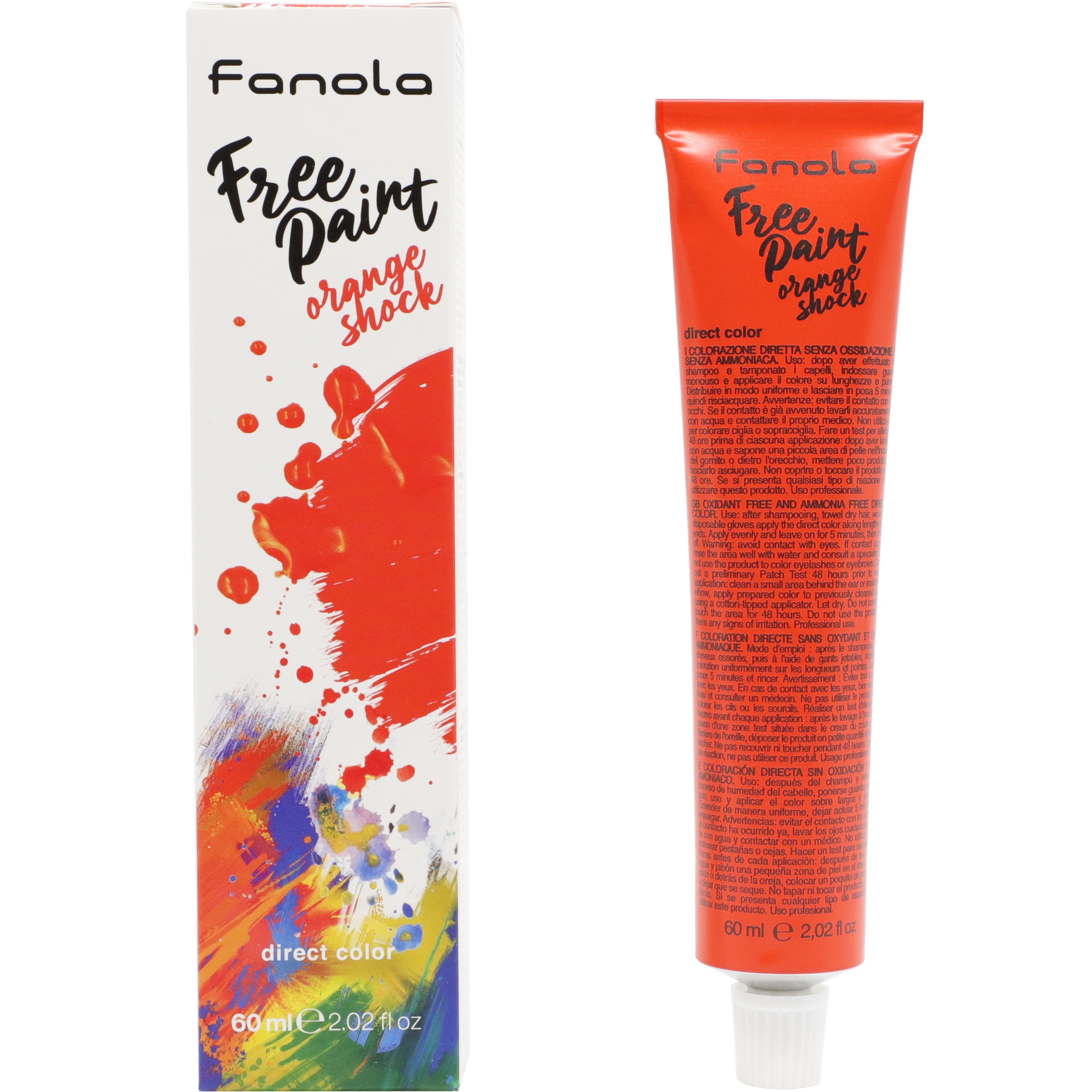 FANOLA Free Paint Direct Color Orange Shock 60 ml