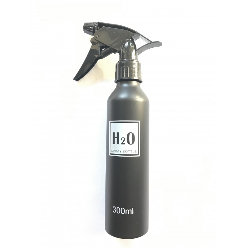 H2O Spray Bottle vízpermetező 300 ml (Fekete) 
