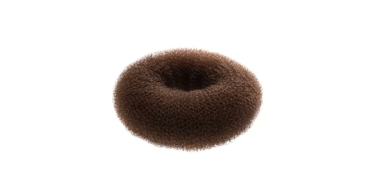 Fashion kontybetét fánk (12 cm) barna