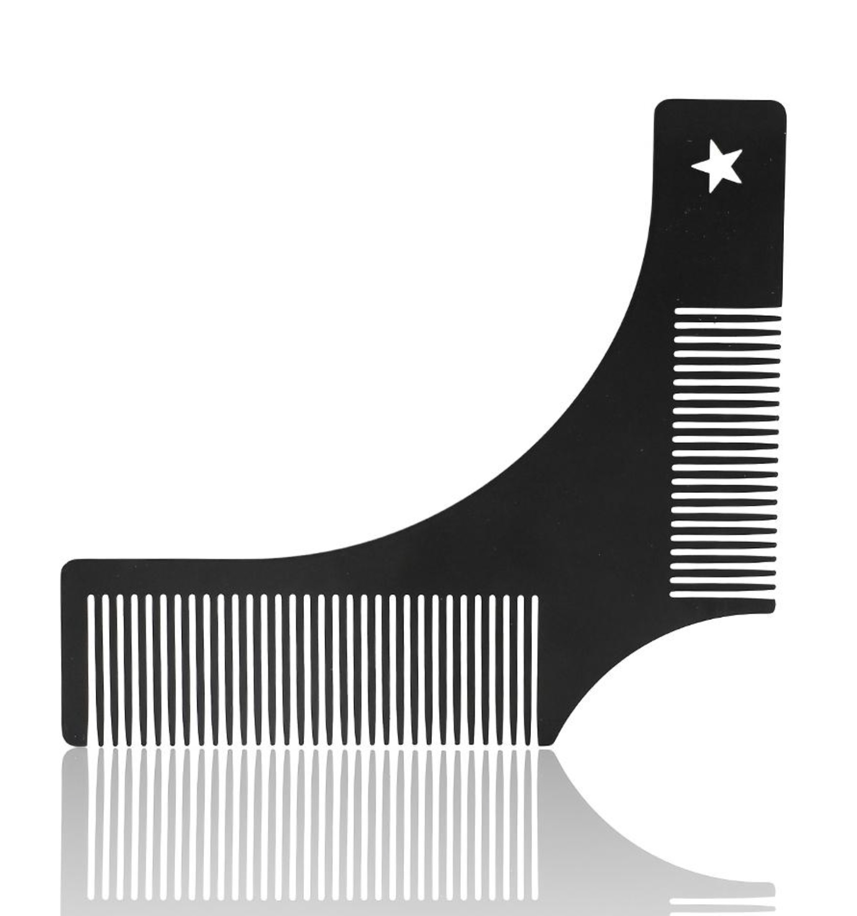 Fém szakáll sablon fésű H-28 (Fekete)