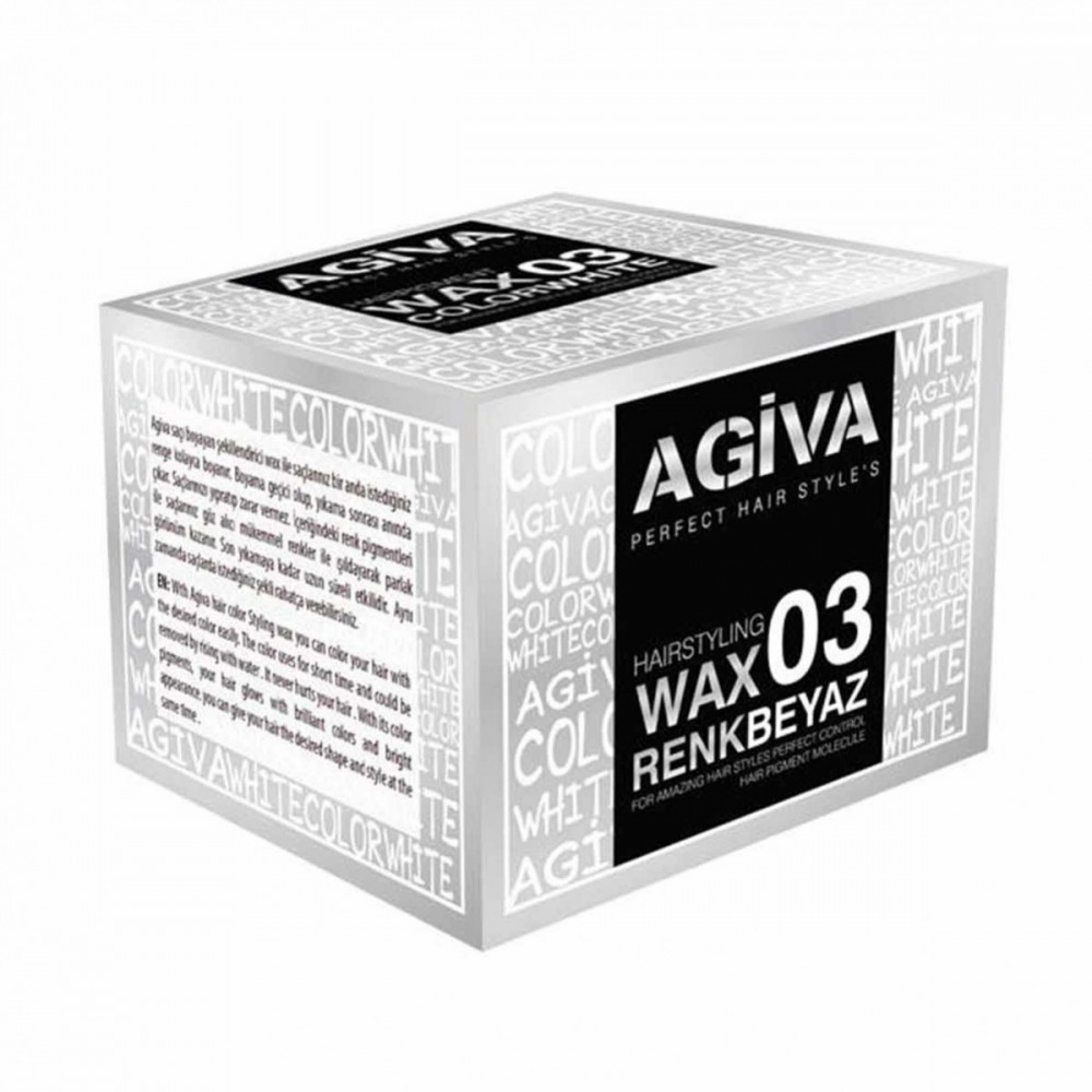 AGIVA Color Wax 03 WHITE Strong Hold 120 ml