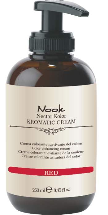 Nook Kromatic Cream Color hajszínező maszk Intenzív Vörös 250 ml