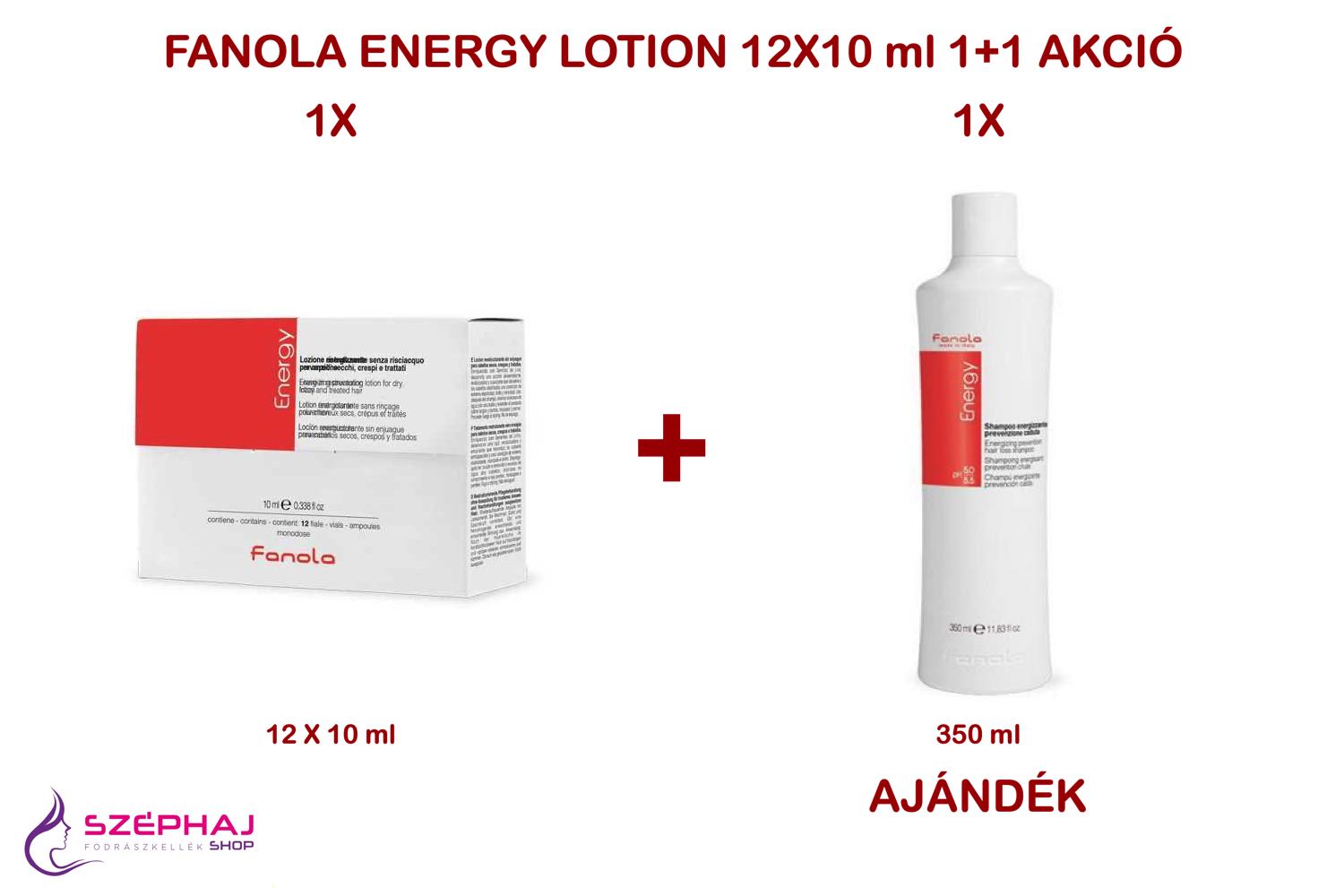 FANOLA Energy Lotion 12x10 ml 1+1 AKCIÓ