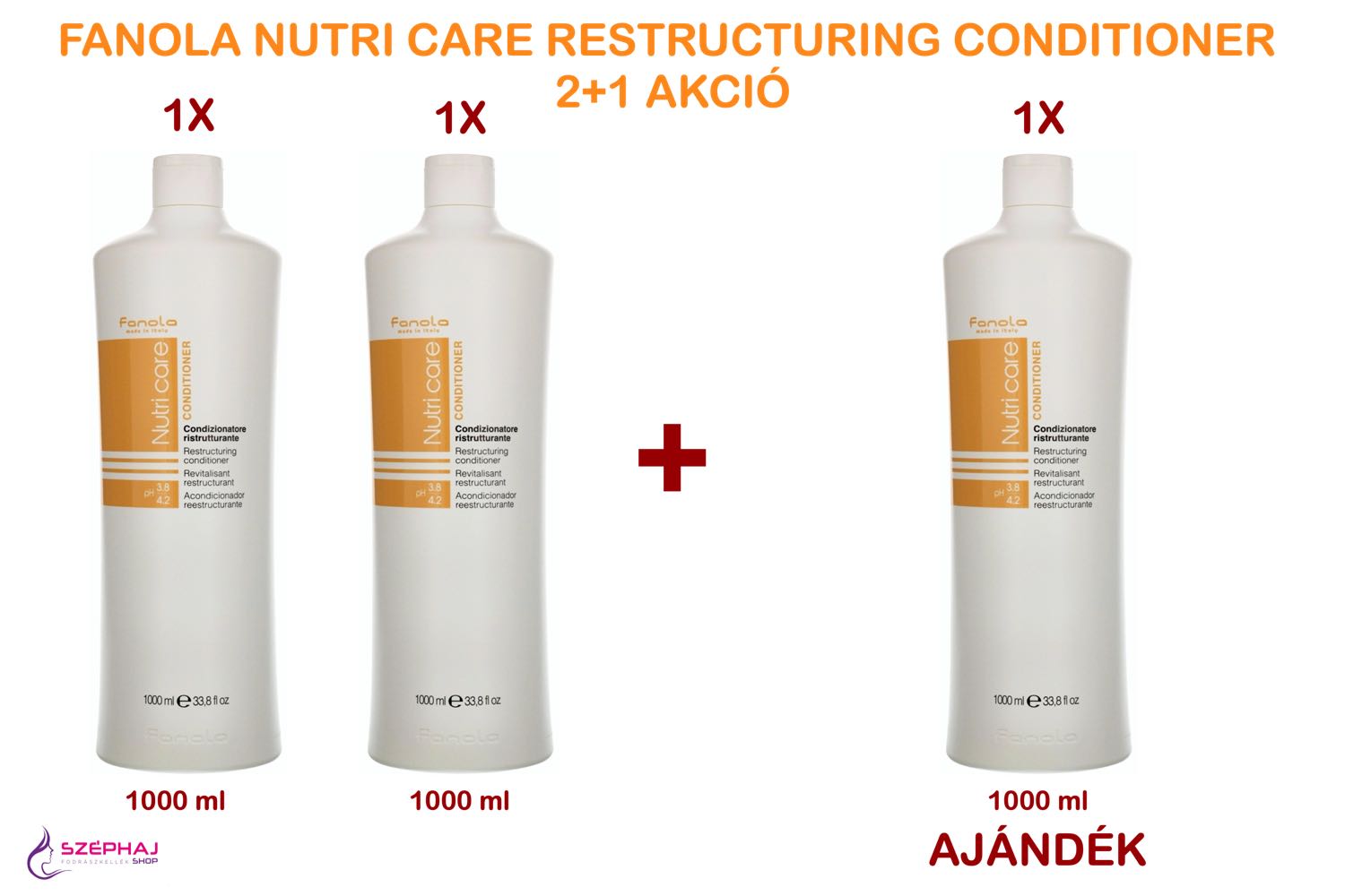 FANOLA Nutri Care Restructuring Conditioner 1000 ml 2+1 AKCIÓ
