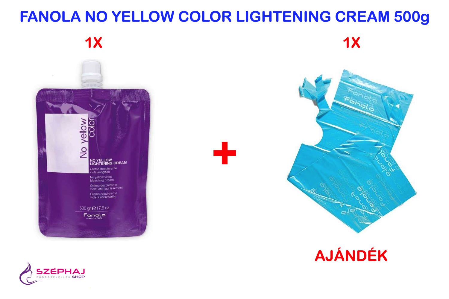 FANOLA No Yellow Color Lightening Cream 500 g 1+1 AKCIÓ
