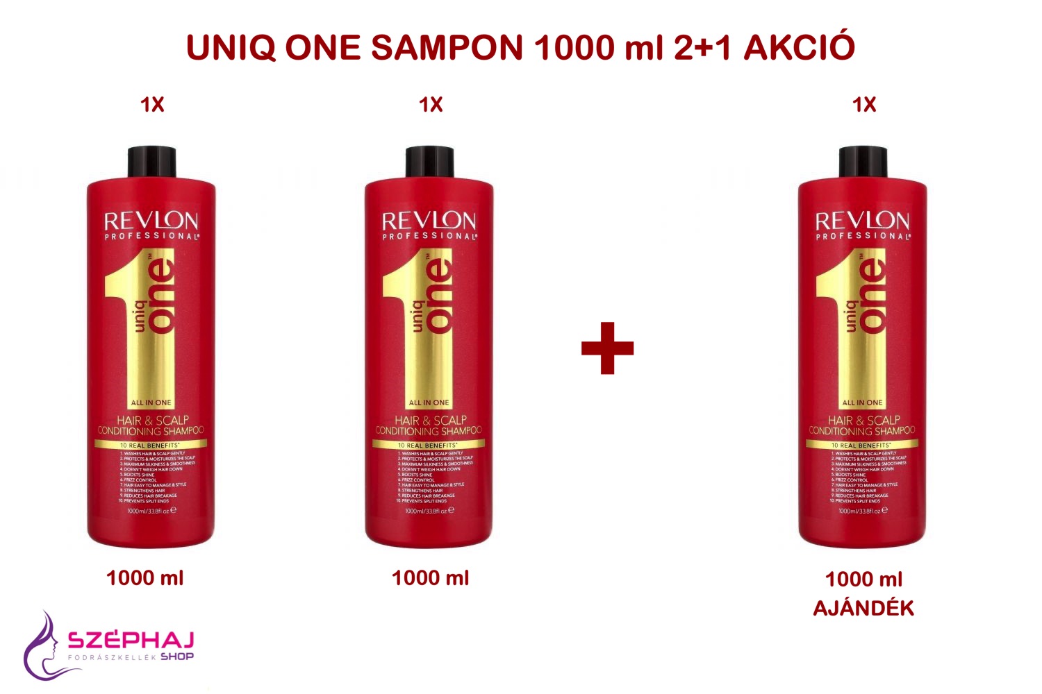 Uniq One 10 az egyben kondícionáló és sampon 1000 ml 2+1 AKCIÓ