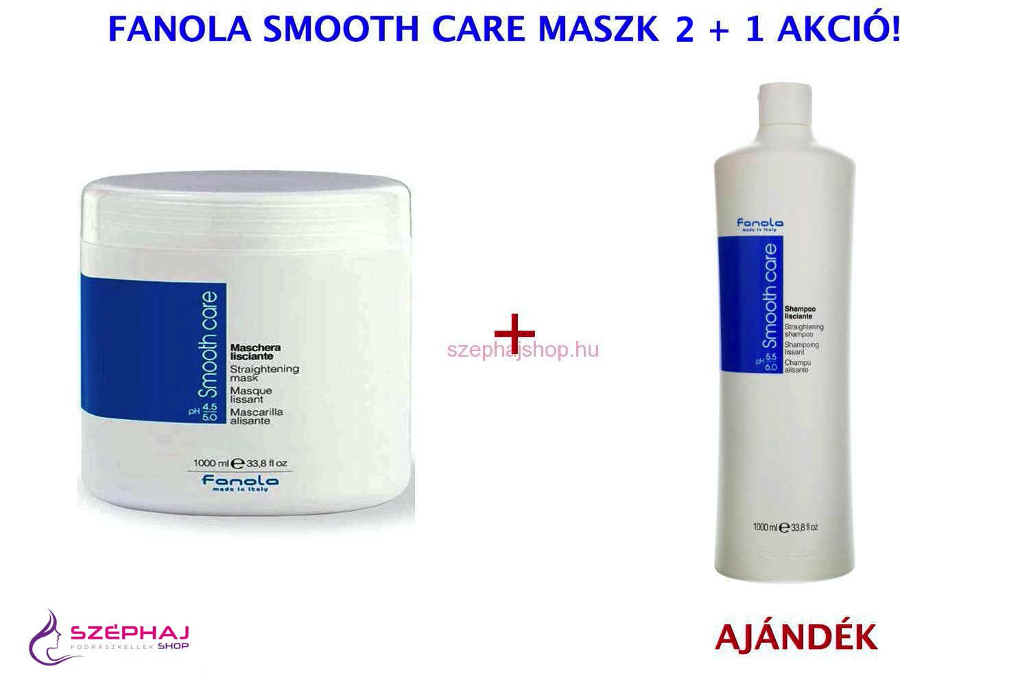 FANOLA Smooth Care Mask 1000 ml 2+1 AKCIÓ