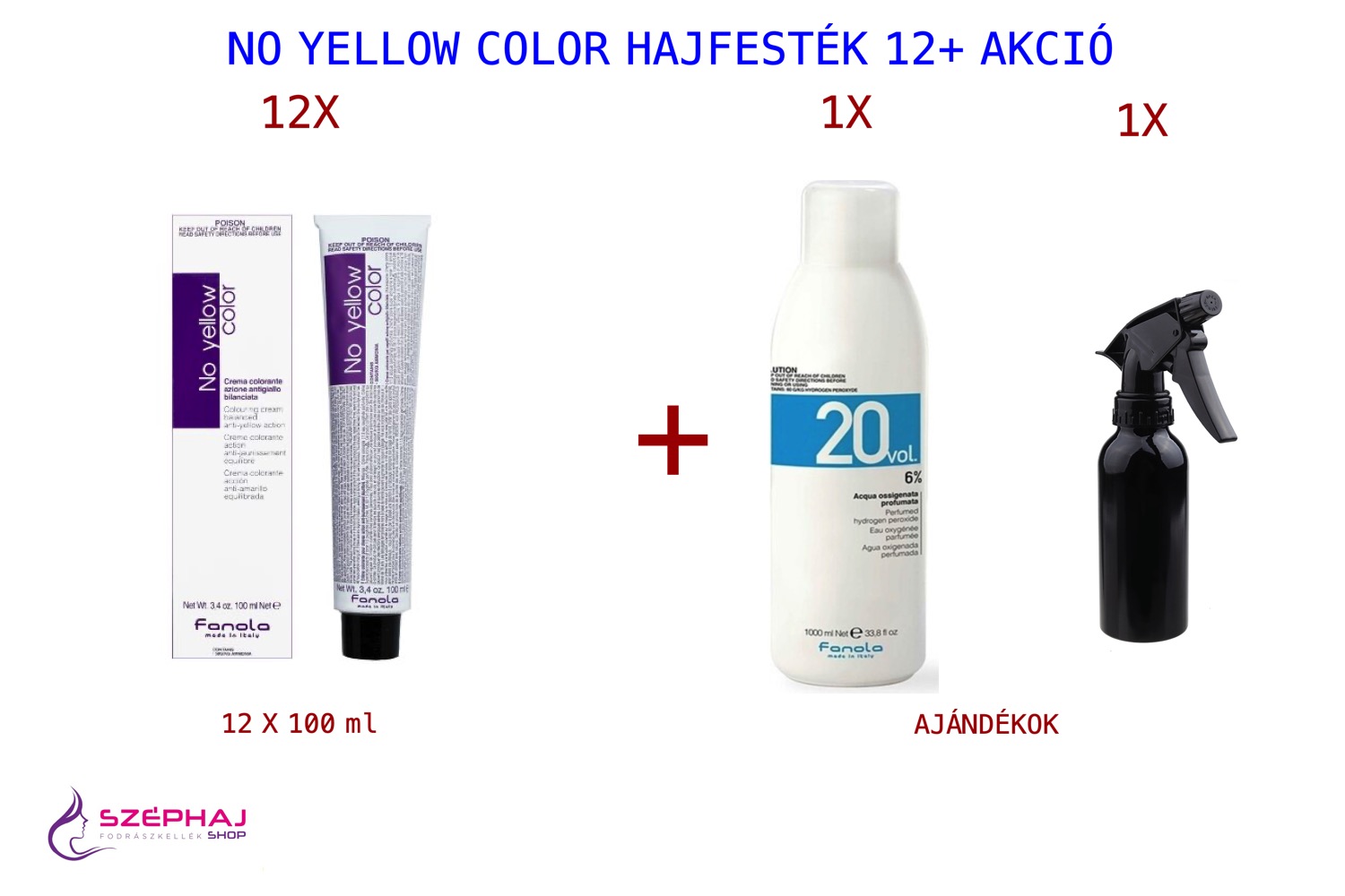 FANOLA No Yellow Color hajfesték 12 + AKCIÓ