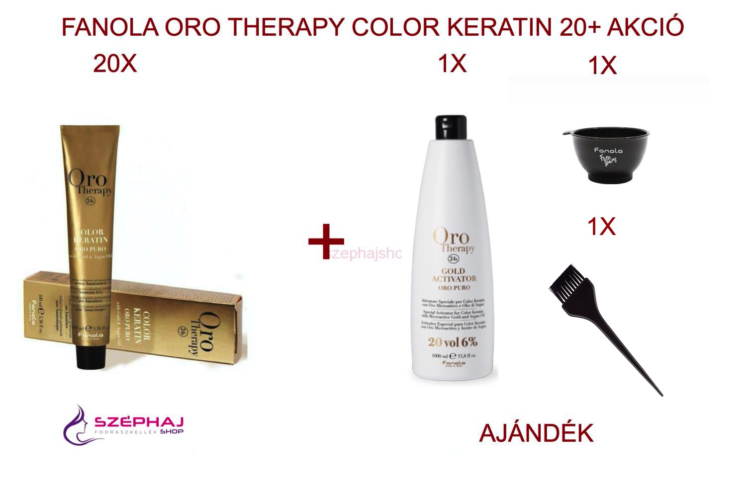 FANOLA ORO Therapy 24K Ammonia Free Permanent Color 100 ml 20+ AKCIÓ A