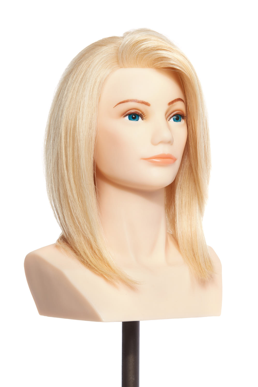 Pivot Point Alicia vállas szőke szemléltetőfej humán hajjal, 20-30 cm