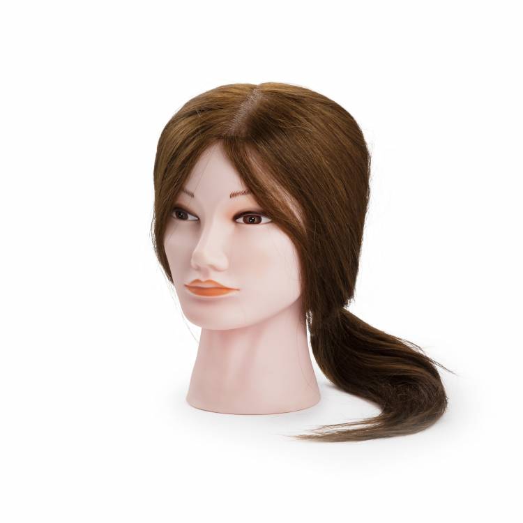 Bratt szemléltetőfej Szintetikus hajból, lány (35-40 cm hajhossz) Ref.: 9868