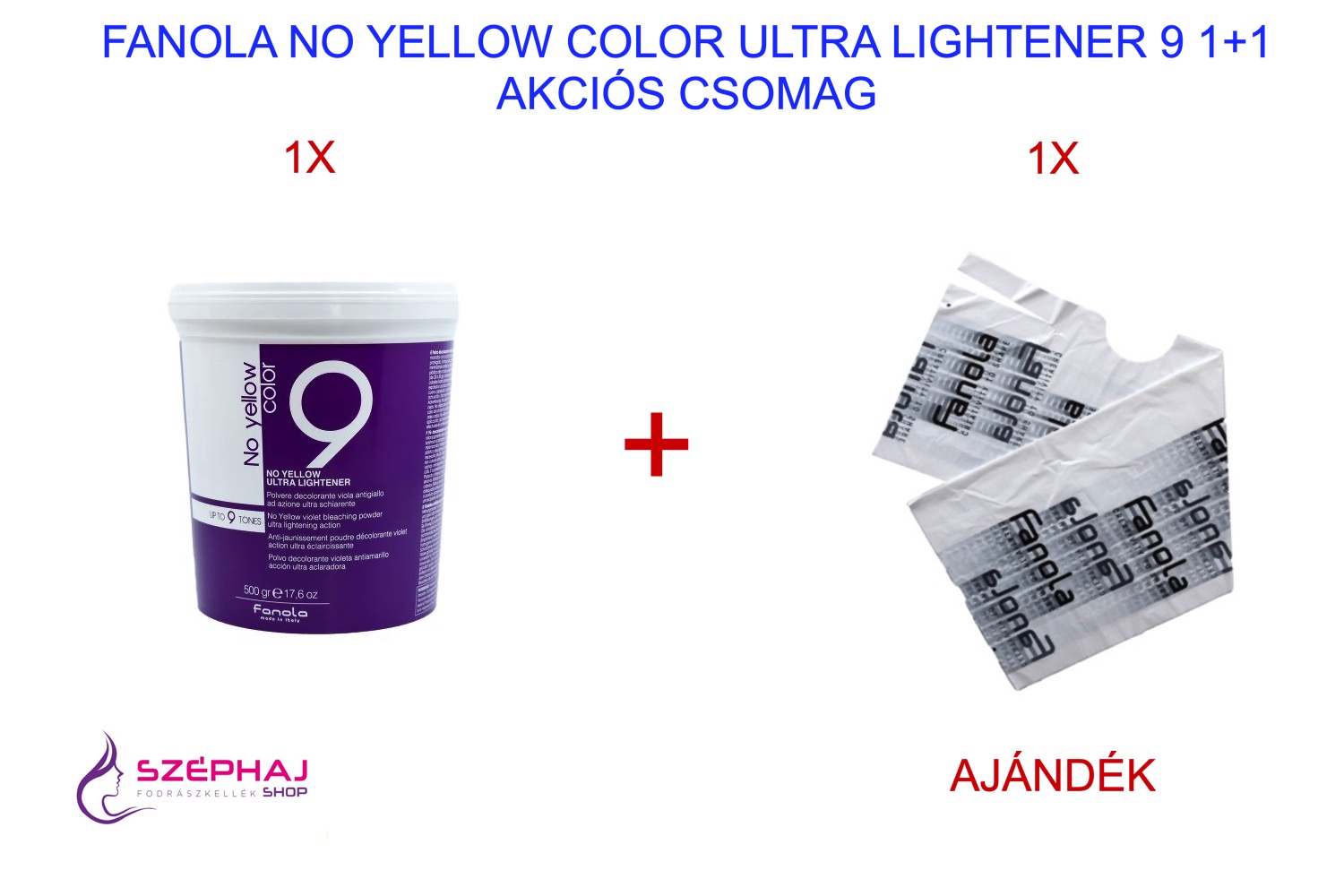 FANOLA No Yellow Ultra Lightener 9 500 gr 1+1 AKCIÓ