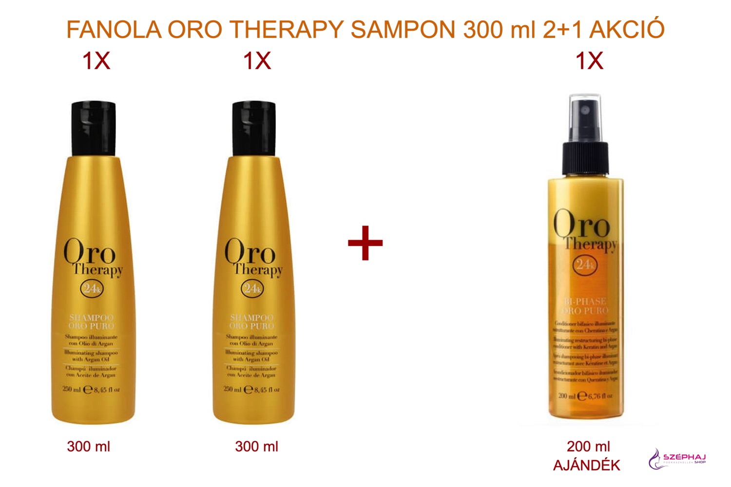 FANOLA Oro Therapy Shampoo 300 ml 2+1 AKCIÓ