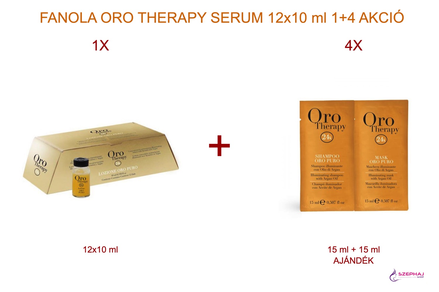 FANOLA ORO Therapy Serum 12X10 ml 1+1 AKCIÓ